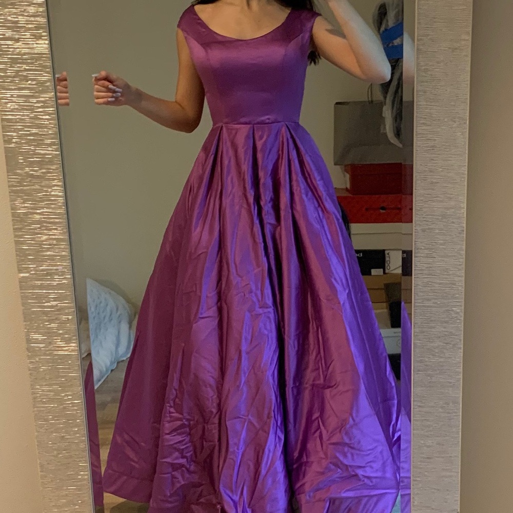 Elegant purple gown